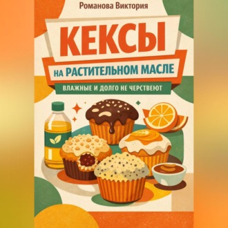 Обложка книги «Кексы на растительном масле: влажные и долго не черствеют»
