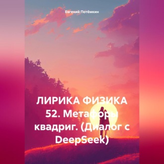 Обложка книги «ЛИРИКА ФИЗИКА 52. Метафоры квадриг. (Диалог с DeepSeek)»