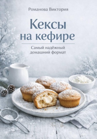 Обложка книги «Кексы на кефире: самый надёжный домашний формат»