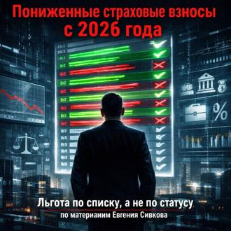 Обложка книги «Пониженные страховые взносы с 2026 года: льгота по списку, а не по статусу»