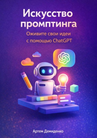 Обложка книги «Искусство промптинга: Оживите свои идеи с помощью ChatGPT»
