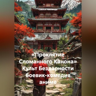 Обложка книги ««Проклятие Сломанного Канона» Культ Бездарности боевик-комедия аниме»