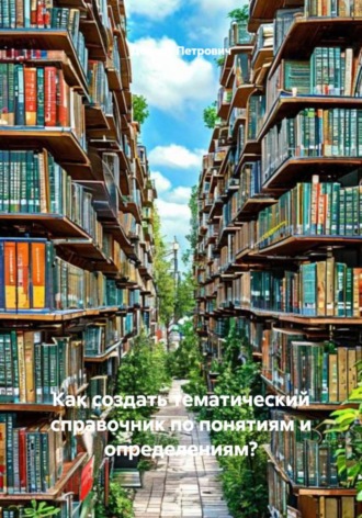Обложка книги «Как создать тематический справочник по понятиям и определениям?»