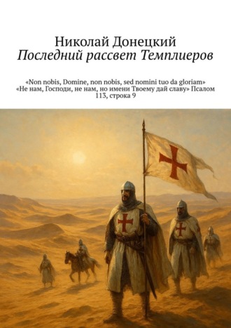 Обложка книги «Последний рассвет тамплиеров. «Non nobis, Domine, non nobis, sed nomini tuo da gloriam» «Не нам, Господи, не нам, но имени Твоему дай славу» Псалом 113, строка 9»