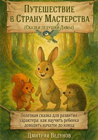 Дмитрий Ведунов. Путешествие в Страну Мастерства (Сказки дедушки Димы) Полезная сказка для развития характера: как научить ребенка доводить начатое до конца