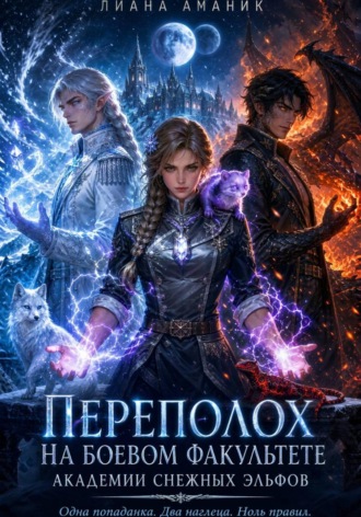 Обложка книги «Переполох на боевом факультете. Академии снежных эльфов»
