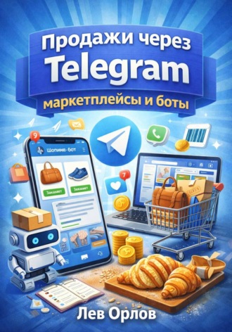 Обложка книги «Продажи через Telegram маркетплейсы и боты»
