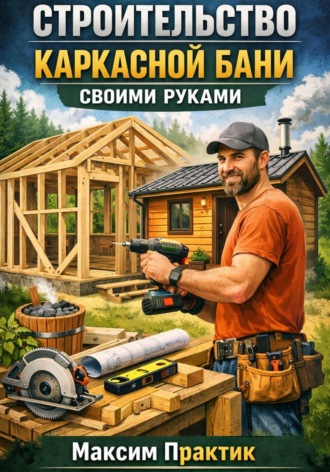 Обложка книги «Строительство каркасной бани своими руками»
