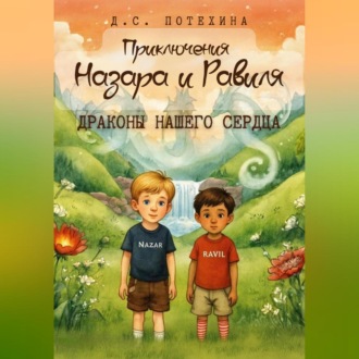 Обложка книги «Приключения Назара и Равиля. Драконы нашего сердца»