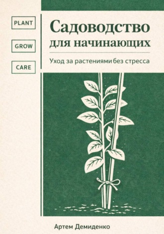 Обложка книги «Садоводство для начинающих: Уход за растениями без стресса»