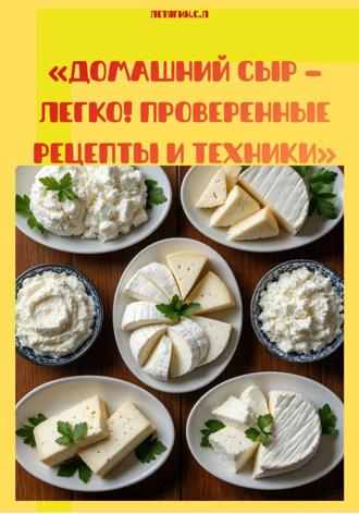 Обложка книги «Домашний сыр – легко! Проверенные рецепты и техники»
