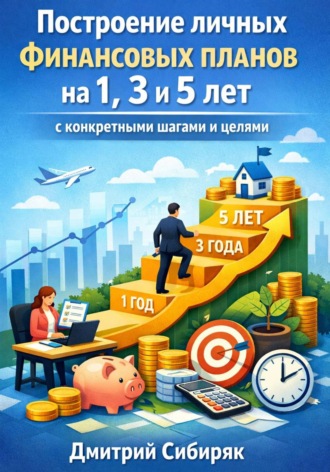 Обложка книги «Построение личных финансовых планов на 1. 3 и 5 лет с конкретными шагами и целями»