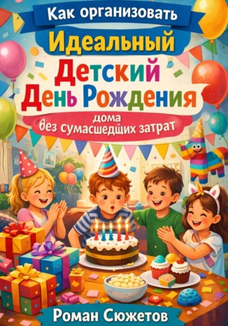 Обложка книги «Как организовать идеальный детский день рождения дома без сумасшедших затрат»