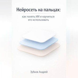 Обложка книги «Нейросеть на пальцах: как понять ИИ и научиться его использовать»