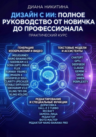 Обложка книги «Дизайн с ИИ: полное руководство»