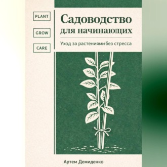 Обложка книги «Садоводство для начинающих: Уход за растениями без стресса»