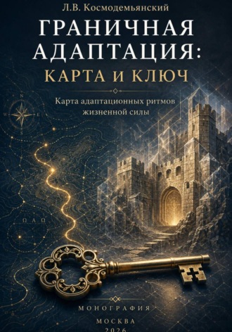 Обложка книги «ГРАНИЧНАЯ АДАПТАЦИЯ: КАРТА и КЛЮЧ. Карта адаптационных ритмов жизненной силы.»