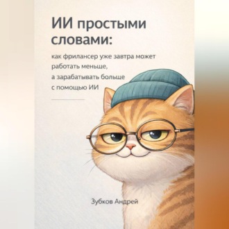 Обложка книги «ИИ простыми словами: как фрилансер уже завтра может работать меньше, а зарабатывать больше с помощью ИИ»