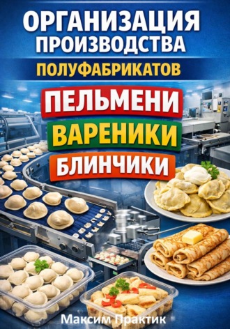 Обложка книги «Организация производства полуфабрикатов пельмени вареники блинчики»