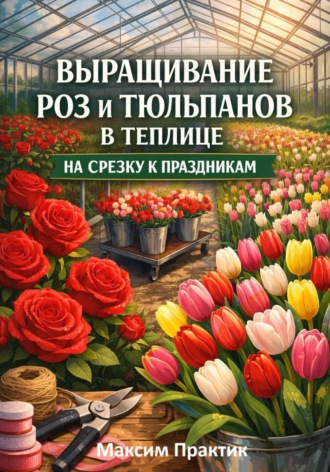 Обложка книги «Выращивание роз и тюльпанов в теплице на срезку к праздникам»