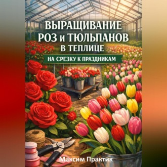 Обложка книги «Выращивание роз и тюльпанов в теплице на срезку к праздникам»