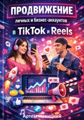 Обложка книги «Продвижение личных и бизнес-аккаунтов в tiktok и reels»