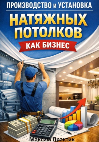 Обложка книги «Производство и установка натяжных потолков как бизнес»