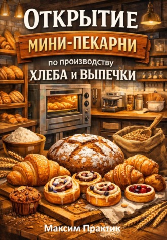 Обложка книги «Открытие мини-пекарни по производству хлеба и выпечки»