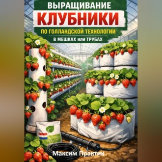 Обложка книги «Выращивание клубники по голландской технологии в мешках или трубах»