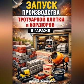 Обложка книги «Запуск производства тротуарной плитки и бордюров в гараже»