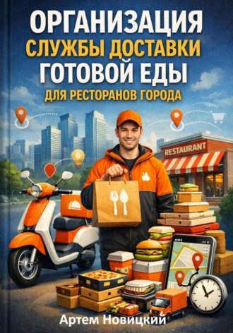 Обложка книги «Организация службы доставки готовой еды для ресторанов города»
