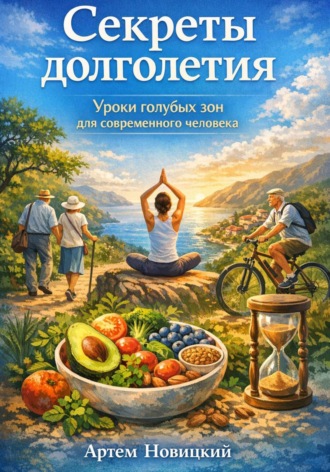 Обложка книги «Секреты долголетия. Уроки голубых зон для современного человека»