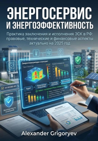 Обложка книги «Энергосервис и энергоэффективность: практика заключения и исполнения энергосервисных контрактов в Российской Федерации»