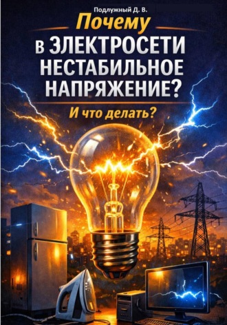 Обложка книги «Почему в электросети нестабильное напряжение? И что делать?»