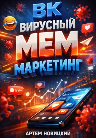 Обложка книги «ВК. Вирусный мем маркетинг»