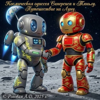 Обложка книги «Космическая одиссея Синерсиса и Тяньлу. Путешествие на Луну.»