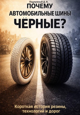 Обложка книги «Почему автомобильные шины чёрные? Короткая история резины, технологий и дорог»