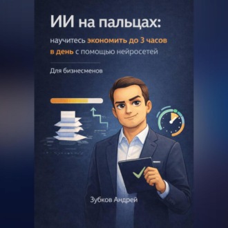 Обложка книги «ИИ на пальцах: научитесь экономить до 3 часов в день с помощью нейросетей. Для бизнесменов»