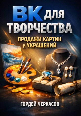 Обложка книги «ВК для творчества Продажи картин и украшений»