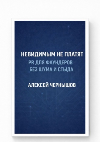 Обложка книги «Невидимым не платят. PR для фаундеров без шума и стыда»
