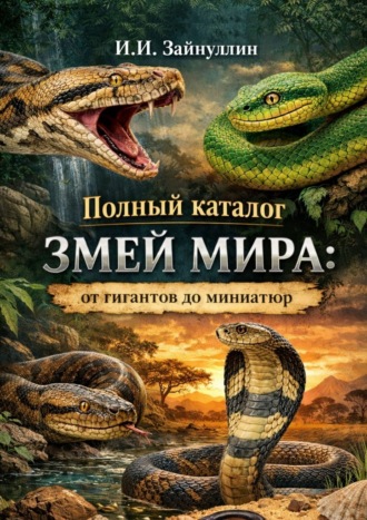 Обложка книги «Полный каталог змей мира: от гигантов до миниатюр»