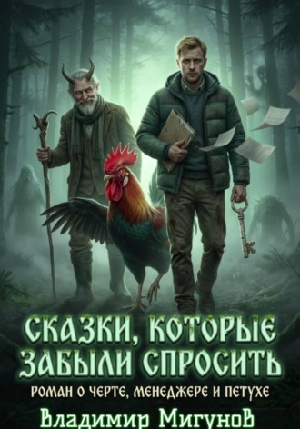 Обложка книги «Сказки, которые забыли спросить. Роман о черте, менеджере и петухе»