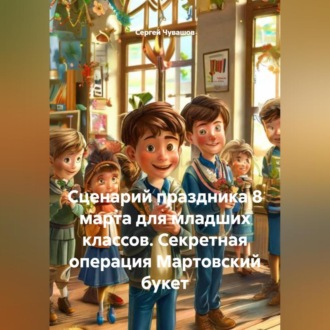 Обложка книги «Сценарий праздника 8 марта для младших классов. Секретная операция Мартовский букет»