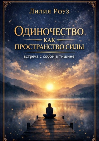 Обложка книги «Одиночество как пространство силы: встреча с собой в тишине»