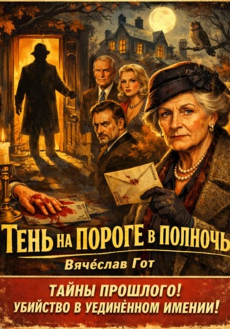 Обложка книги «Тень на пороге в полночь»
