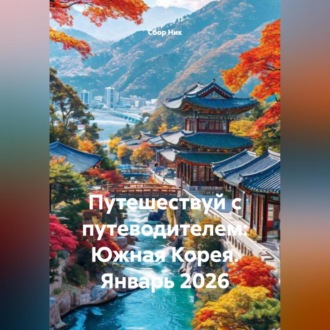 Обложка книги «Путешествуй с путеводителем: Южная Корея. Январь 2026»