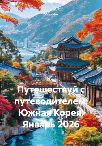 Обложка книги «Путешествуй с путеводителем: Южная Корея. Январь 2026»