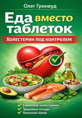 Обложка книги «Еда вместо таблеток. Холестерин под контролем»