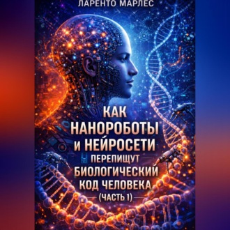 Обложка книги «Как нанороботы и нейросети перепишут биологический код человека (Часть 1)»