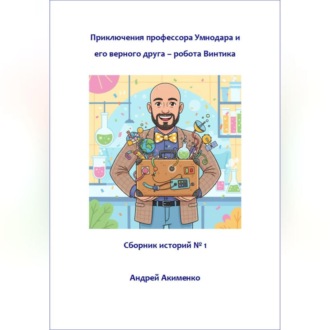 Обложка книги «Приключения профессора Умнодара и его верного друга робота Винтика. Сборник 1»